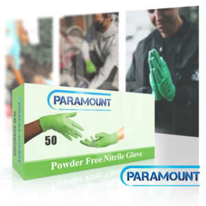 Green Paramount Powder-Free Nitrile Gloves