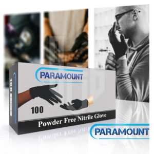 Black Paramount Powder-Free Nitrile Gloves – 4 mil