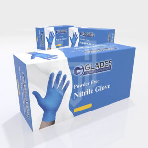 Blue Glades Powder-Free Nitrile Gloves – 8 mil – (500 pcs)