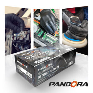 10 mil Industrial Black Pandora Gloves – 10 mil – (80pcs)