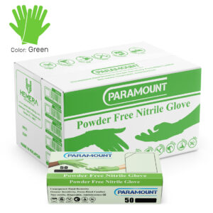 Green Paramount Powder-Free Nitrile Gloves – 6 mil – (500 pcs)