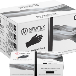Meditex Exam 4 Mil. Nitrile Black Gloves – Tattoo