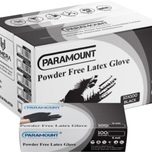 Paramount Multipurpose 5 Mil. Latex Black Gloves – Pet Cleaning & Nail Salons