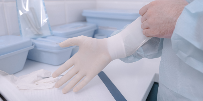 What are latex powder-free disposable gloves?