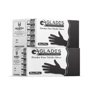 Glades 8 Mil. Nitrile Black Gloves – Sales – 1000 pcs
